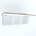 Armonia Suspendat orizontal  cu 1 usa cu maner front MDF Cedru